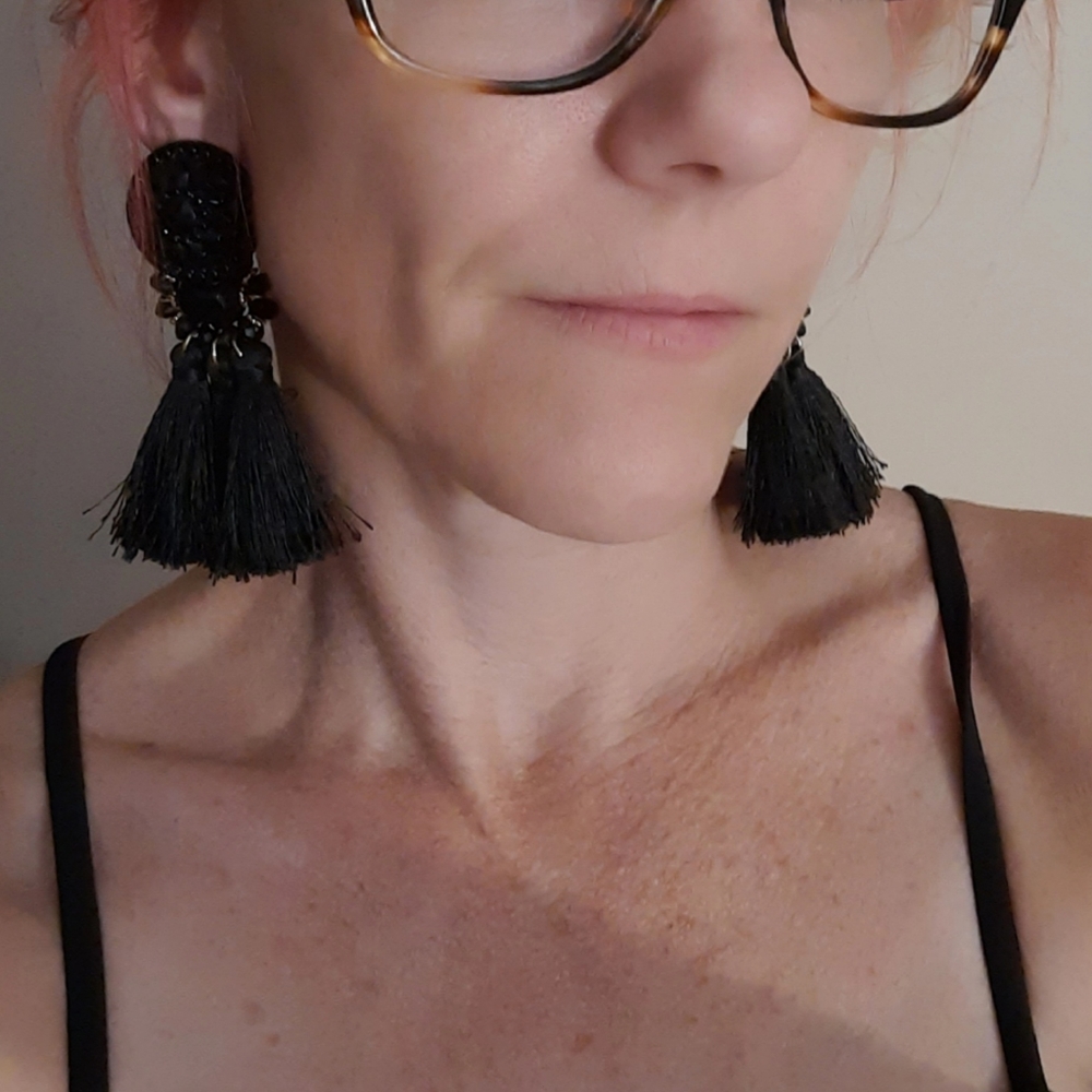 Black earrings
